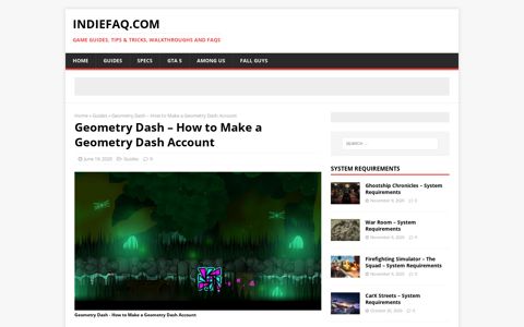 Geometry Dash - How to Make a Geometry Dash Account