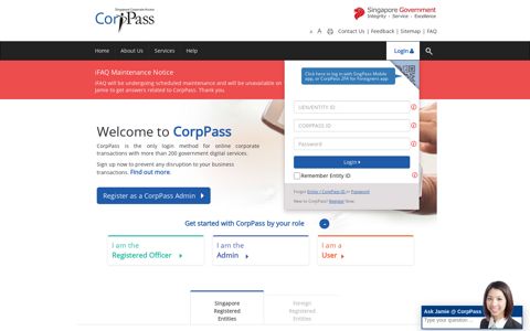 CorpPass - Login