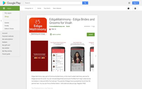 EdigaMatrimony - Ediga Brides and Grooms for Vivah – Apps ...