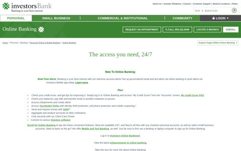 Online Banking | NY, NJ Online Banking Services | Investors ...