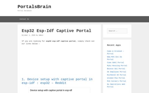 Esp32 Esp-Idf Captive - Device Setup With Captive Portal In ...