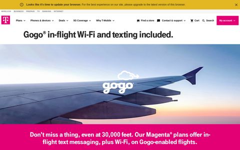 Gogo Inflight Wi-Fi | T-Mobile