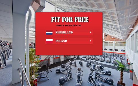 Fit For Free - Choose your country