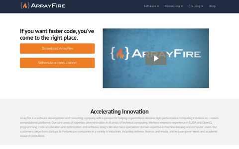 ArrayFire | Faster Code
