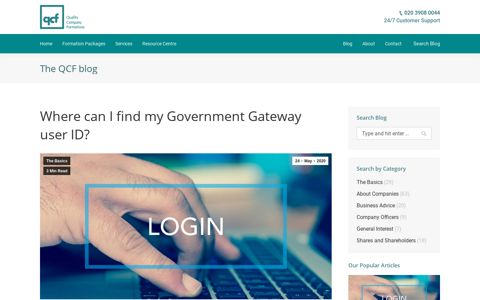 Where can I find my Government Gateway user ID?
