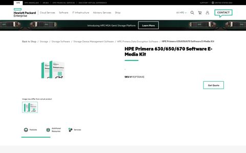 HPE Primera 630/650/670 Software E-Media Kit | HPE Store US