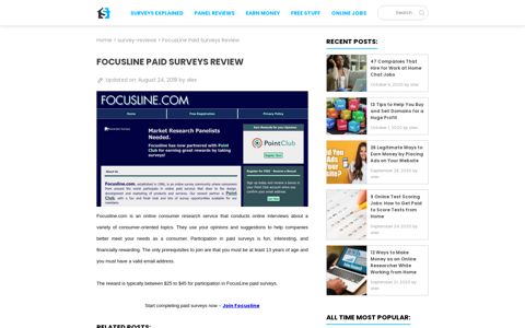 FocusLine Paid Surveys Review