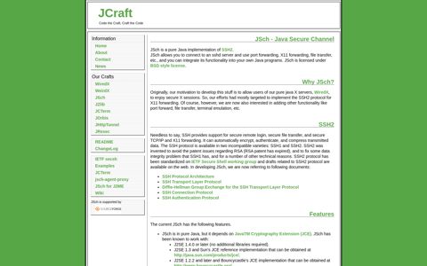 JSch - JCraft