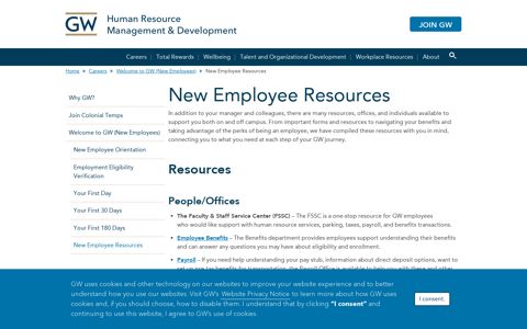 New Employee Resources - The George Washington University