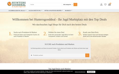 HuntersGoodDeal: Jagd Marktplatz mit Top Deals für Jäger