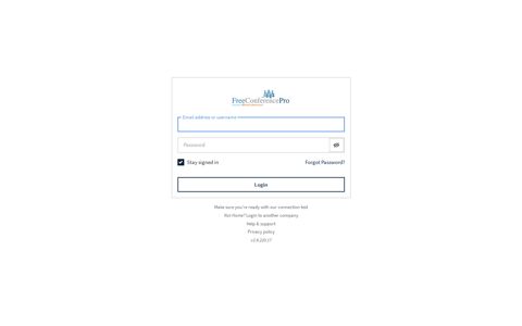 Login Login to your account dashboard - FreeConferencePro