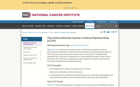 CGH ICCP - National Cancer Institute