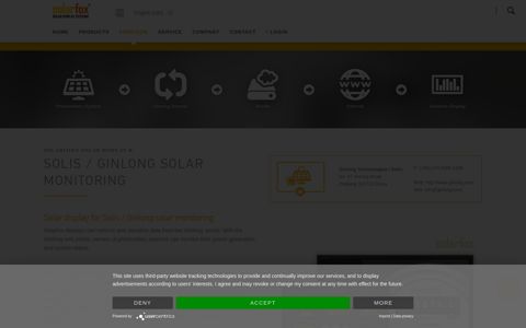 Ginlong Solar Monitoring with Solar-Display - SOLARFOX®