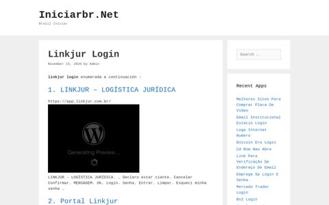 Linkjur Login - Iniciarbr.Net