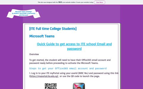 ITE students: Log In and Password Help | back-to-school