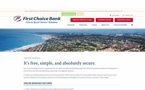 Online Banking | First Choice Bank