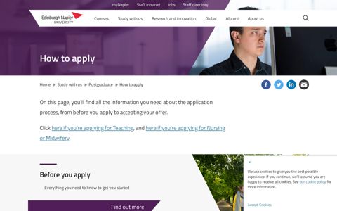 How to apply - Edinburgh Napier University