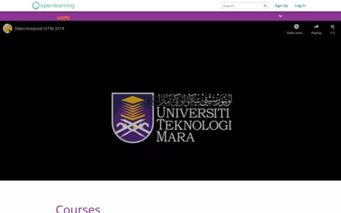 UiTM MOOC - Universiti Teknologi MARA (UiTM) MOOC