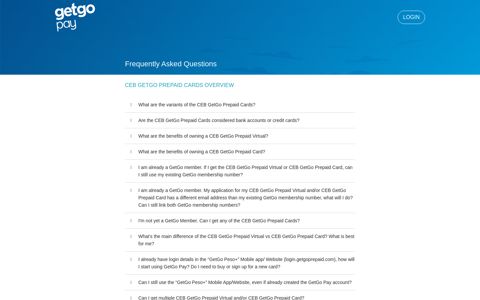 Frequently Asked Questions - GetGo Pay
