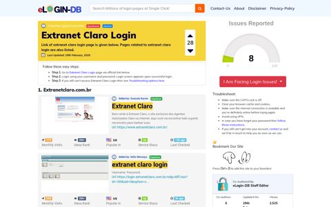 Extranet Claro Login - A database full of login pages from all ...