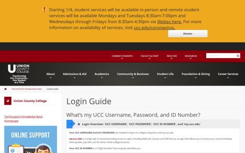 Login Guide: UCC Username, Password, and ID Number ...