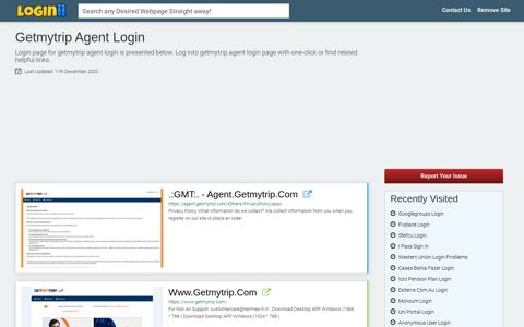 Getmytrip Agent Login - Loginii.com
