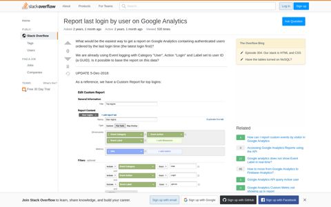 Report last login by user on Google Analytics - Stack Overflow