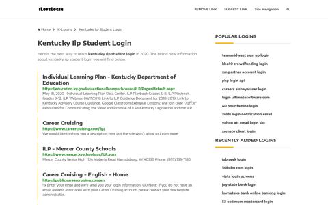 Kentucky Ilp Student Login ❤️ One Click Access - iLoveLogin