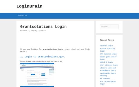 Grantsolutions Login To Grantsolutions.Gov. - LoginBrain