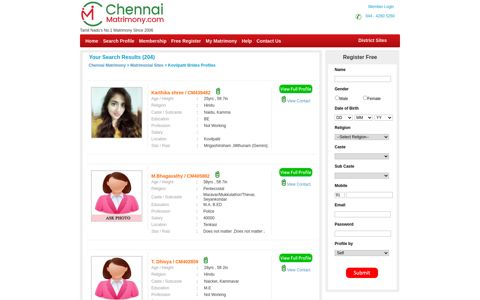 Kovilpatti Brides,Matrimonial,Matrimony - Chennai Matrimony