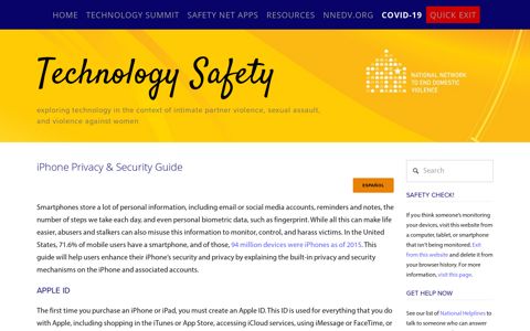 iPhone Privacy & Security Guide — Technology Safety