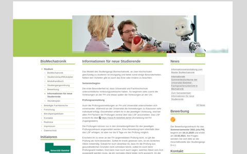 Informationen für neue Studierende | biomechatronik-bielefeld ...