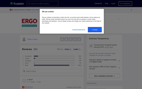 ERGO Reiseversicherung Reviews | Read Customer Service ...
