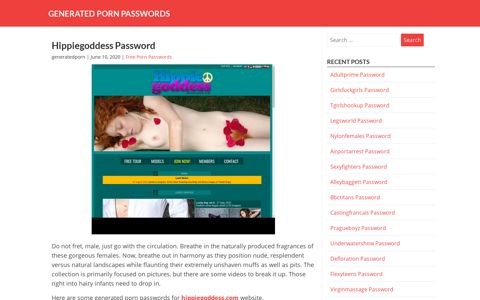 Hippiegoddess Password – Generated Porn Passwords
