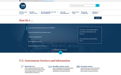 Official Guide to Government Information and Services | USAGov