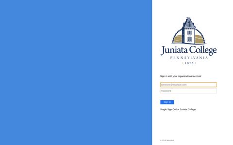 Juniata College - Sign In