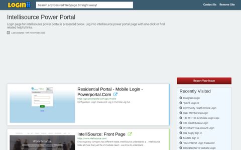 Intellisource Power Portal - Loginii.com