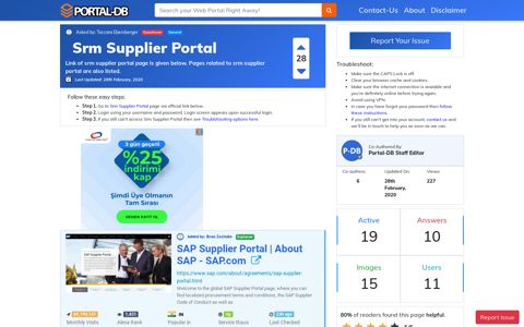 Srm Supplier Portal