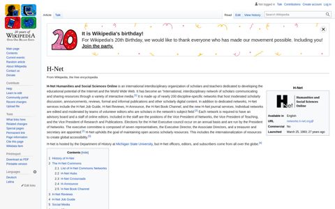 H-Net - Wikipedia