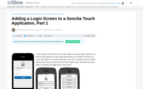 Adding a Login Screen to a Sencha Touch Application, Part 1 ...