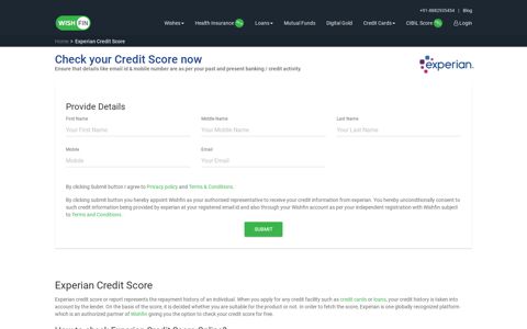 Experian Credit Score Free Check - Get Experian Credit ...