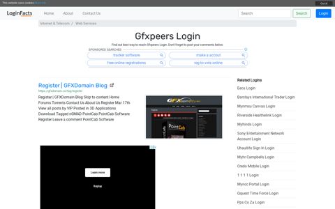 Gfxpeers - Register | GFXDomain Blog - LoginFacts