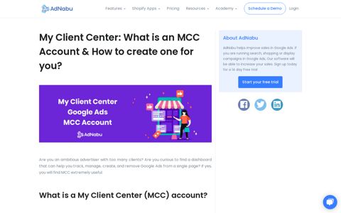 My Client Center: What is an MCC Account & How to create ...