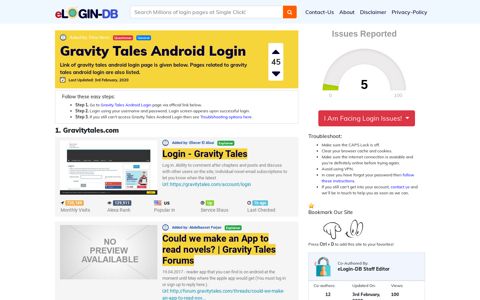 Gravity Tales Android Login
