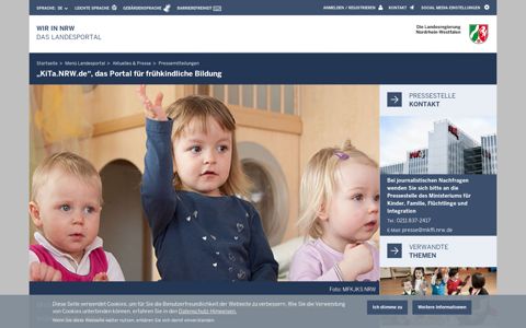 „KiTa.NRW.de“, das Portal für frühkindliche Bildung - Land NRW