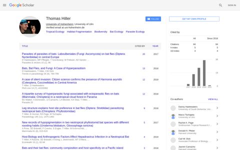 ‪Thomas Hiller‬ - ‪Google Scholar‬