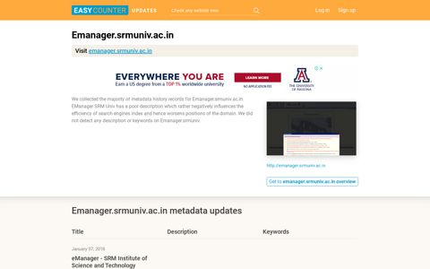 EManager SRM Univ (Emanager.srmuniv.ac.in) - eManager ...
