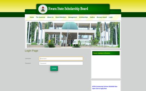 KSSB::Login - Kwara State Scholarship Board