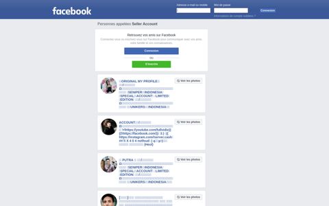 Seller Account Profiles | Facebook