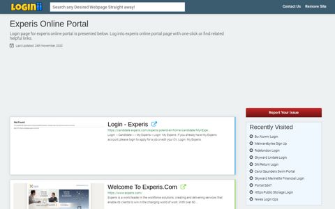 Experis Online Portal - Loginii.com